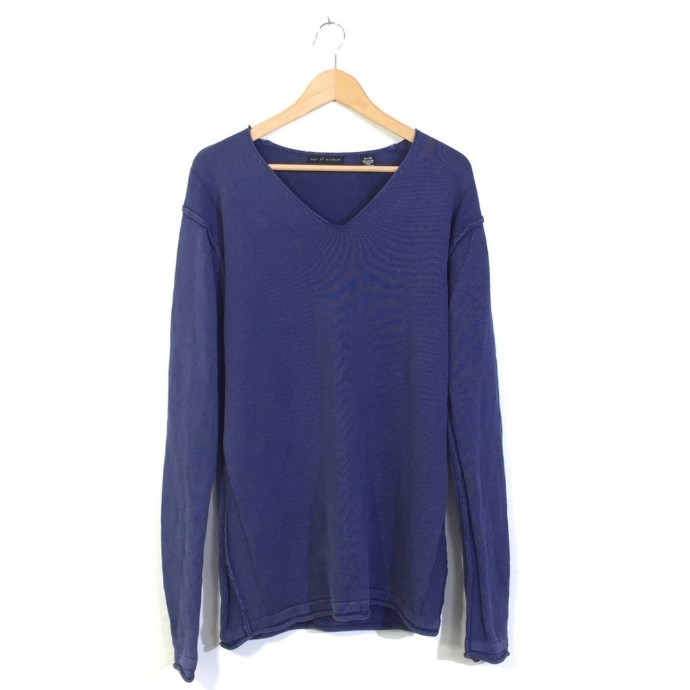 Age of Wisdom Men’s Long Sleeve V Neck Sweater